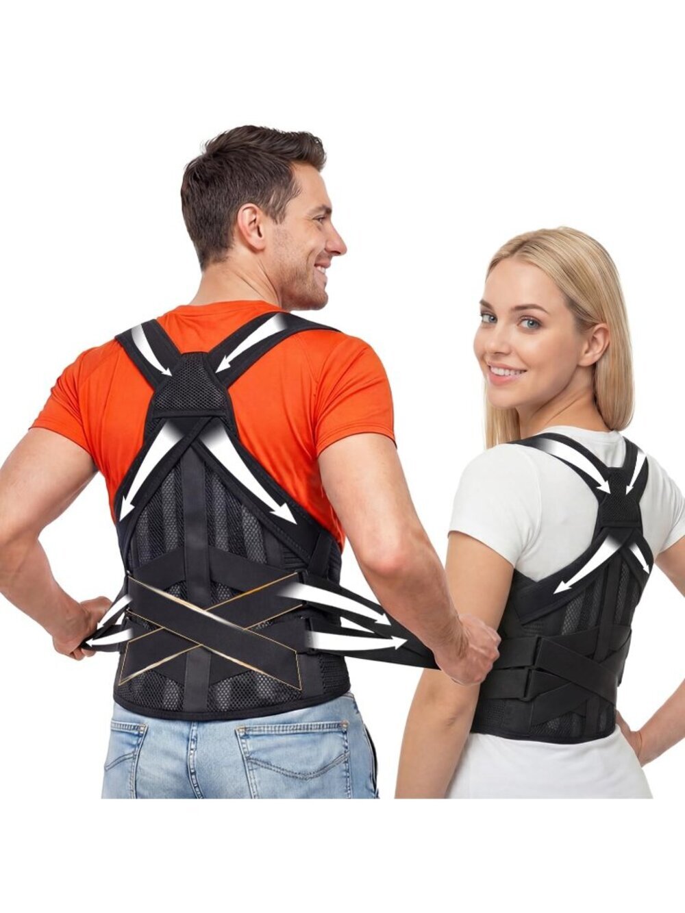 Posture Corrector Back Brace Advanced Full Back Support Sz medium